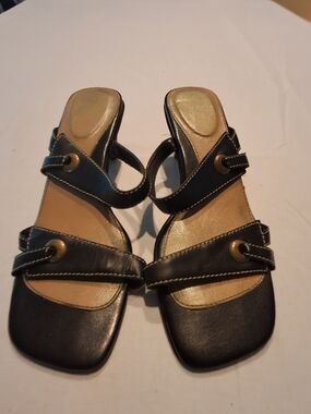 Fioni Dark Brown Women's Slide Sandals Size 7